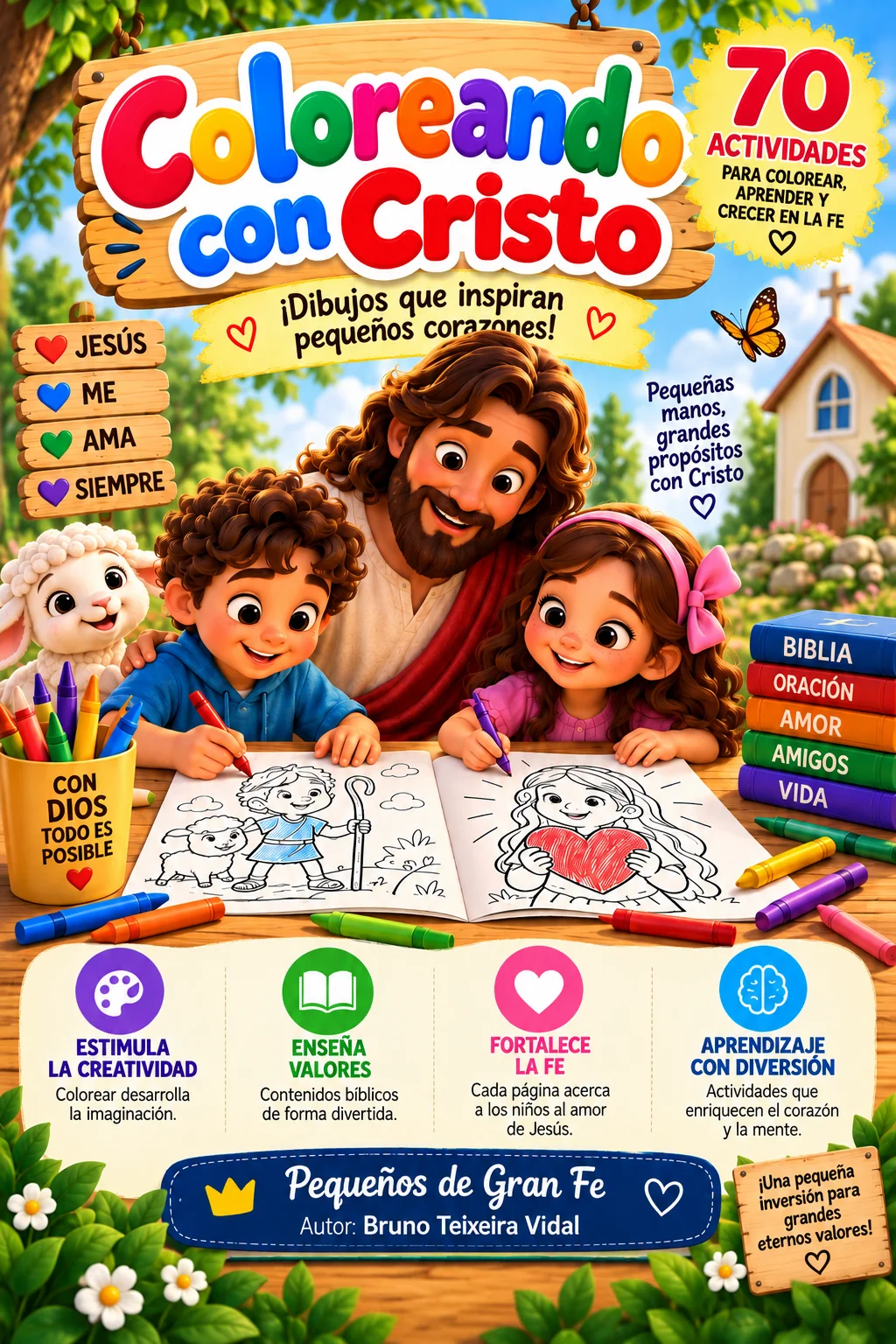 Coloreando con Cristo - Libro para colorear